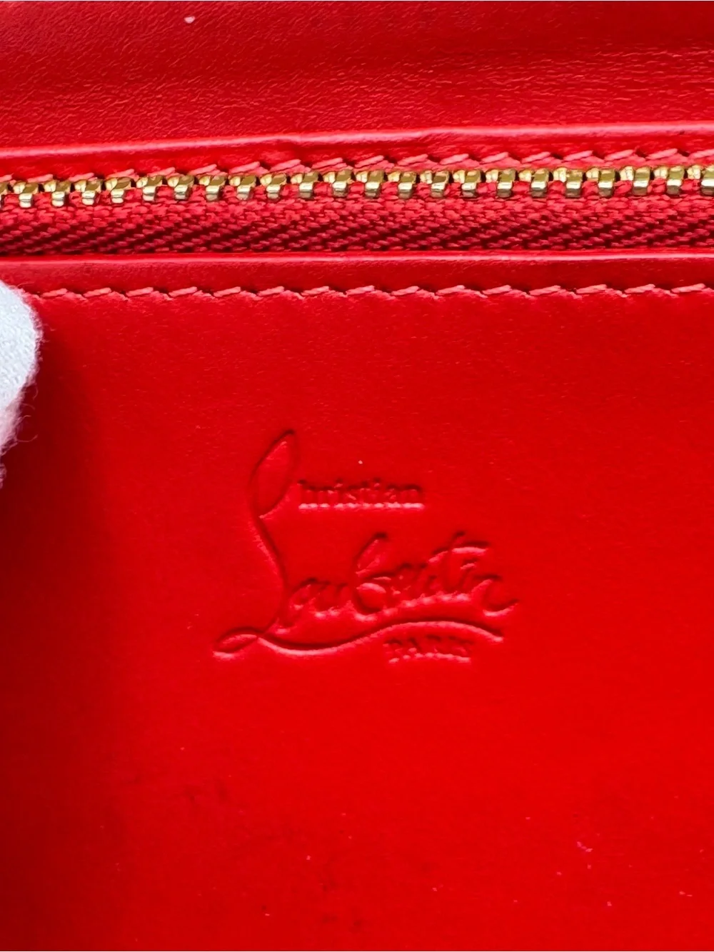 Christian Louboutin Panettone White Leather Multicolor Studded Clutch